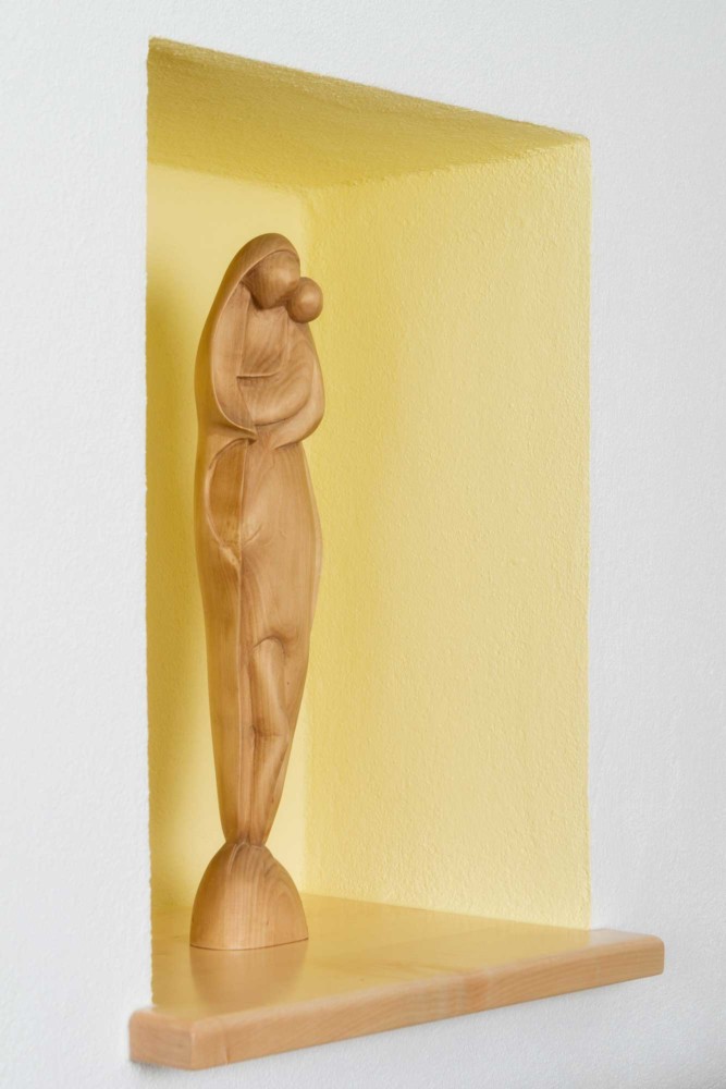 Schnitzfigur von Rosenkranz