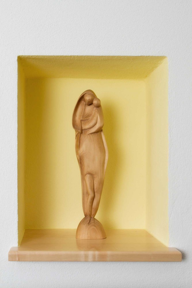 Schnitzfigur von Rosenkranz